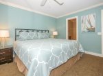 Master Bedroom with King Bed Located on 3rd Floor at 20 Hilton Head Beach Villa